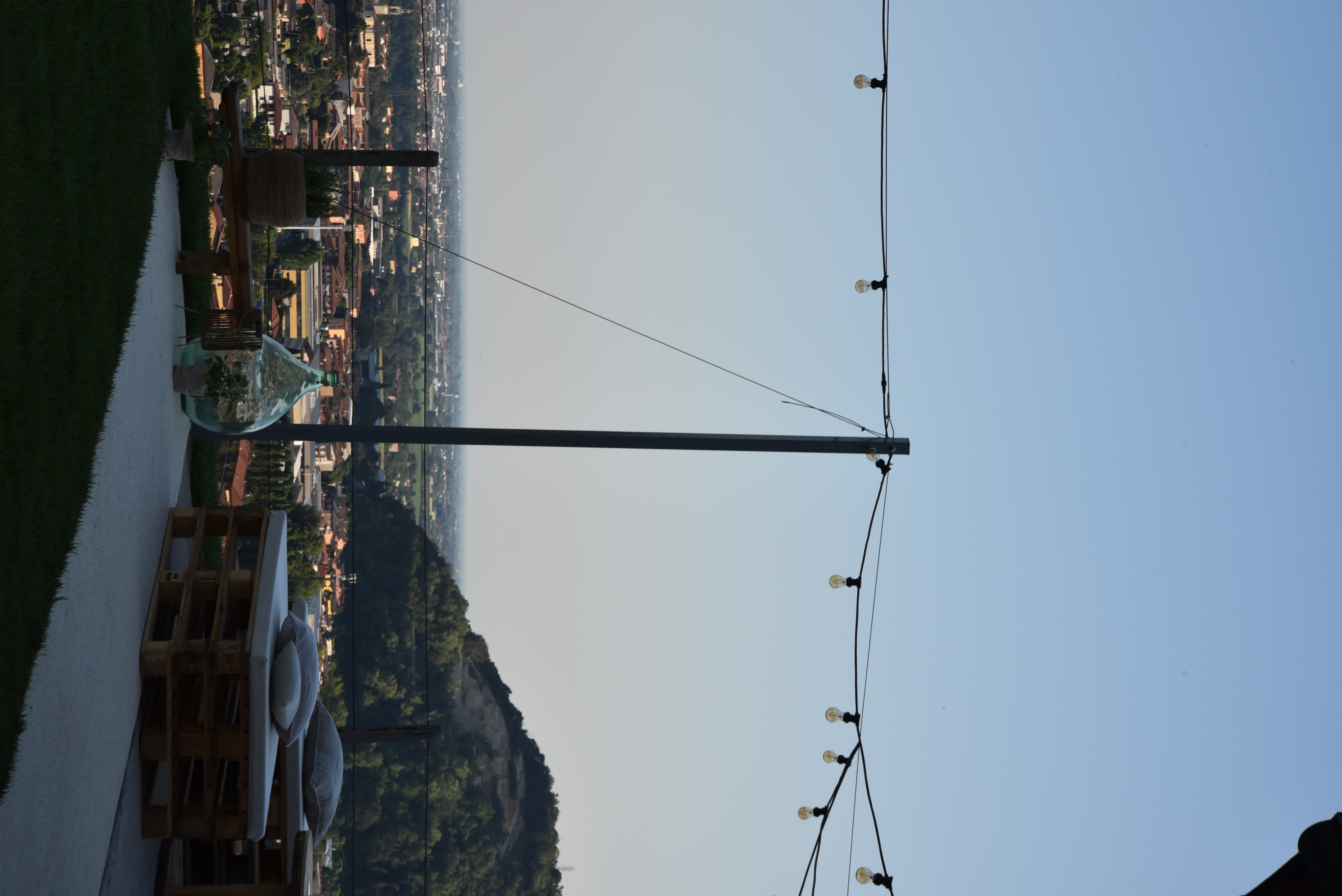 Terrazza Albarec preparata per un evento